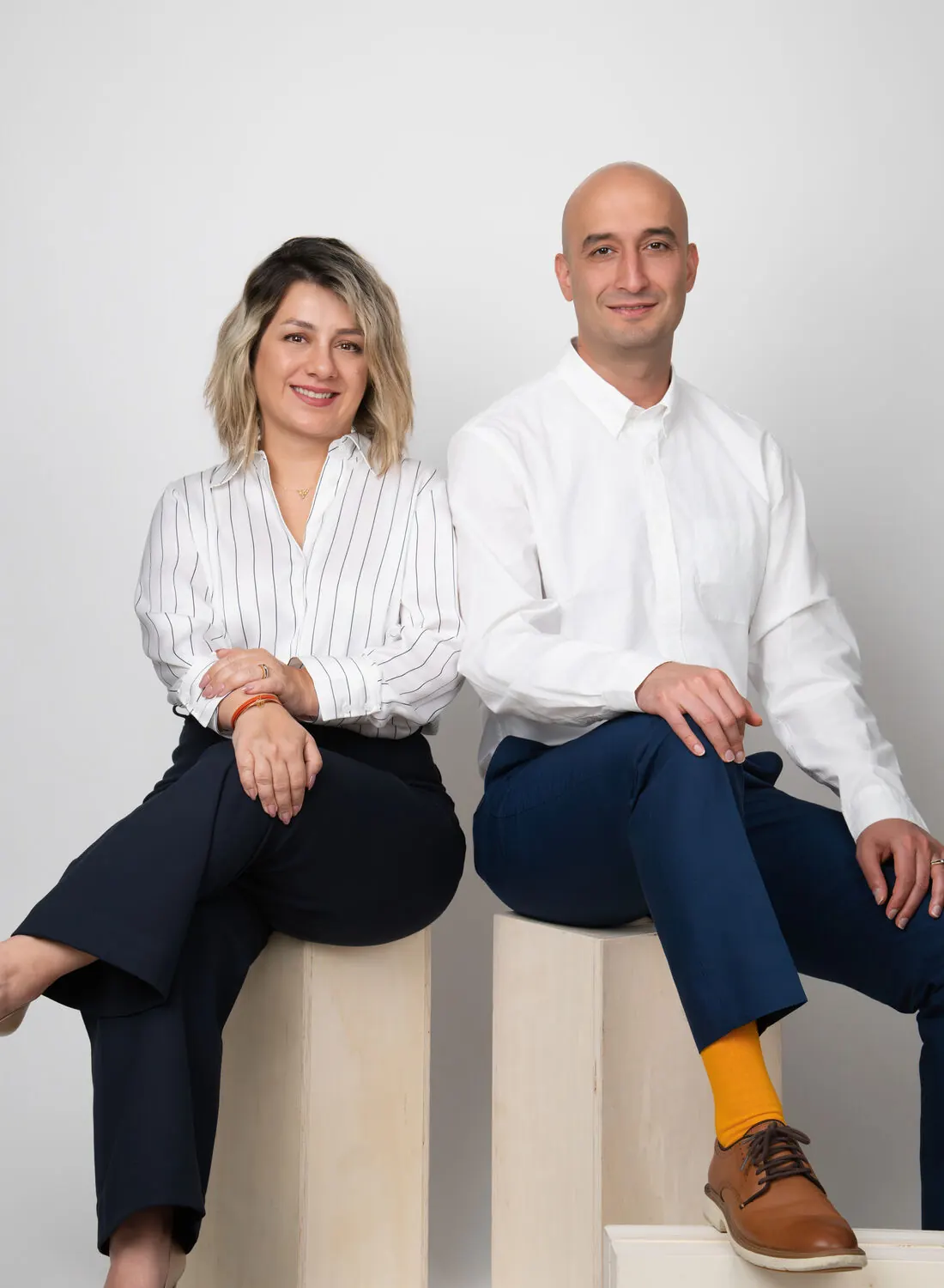 Mona and Siavash, founders of Noblexus Technologies